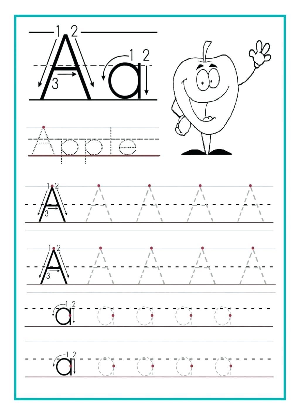 Alphabet Tracing Worksheets For Kindergarten Printable Kindergarten 