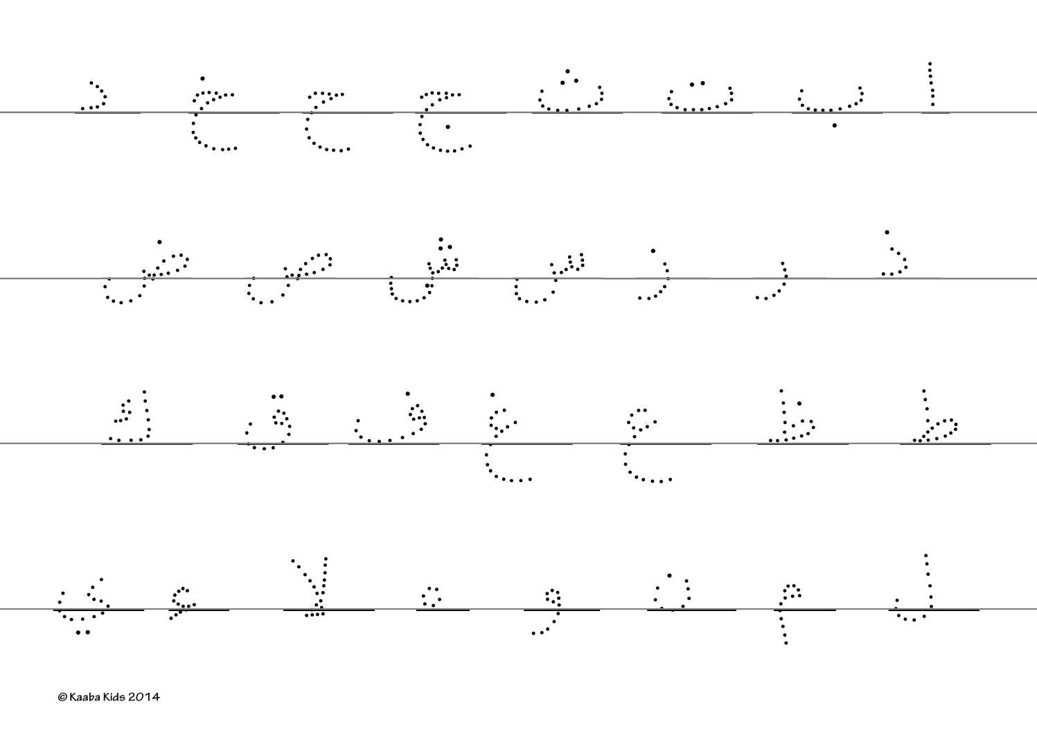 Arabic Alphabet Dotted By Munira Amin Issuu