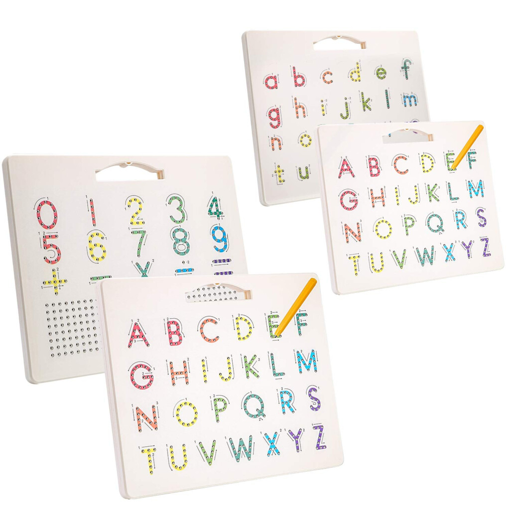 Buy Hautton Magnetic Letters Board 2 Pieces 2 In 1 Double Sided 