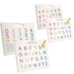 Buy Hautton Magnetic Letters Board 2 Pieces 2 In 1 Double Sided