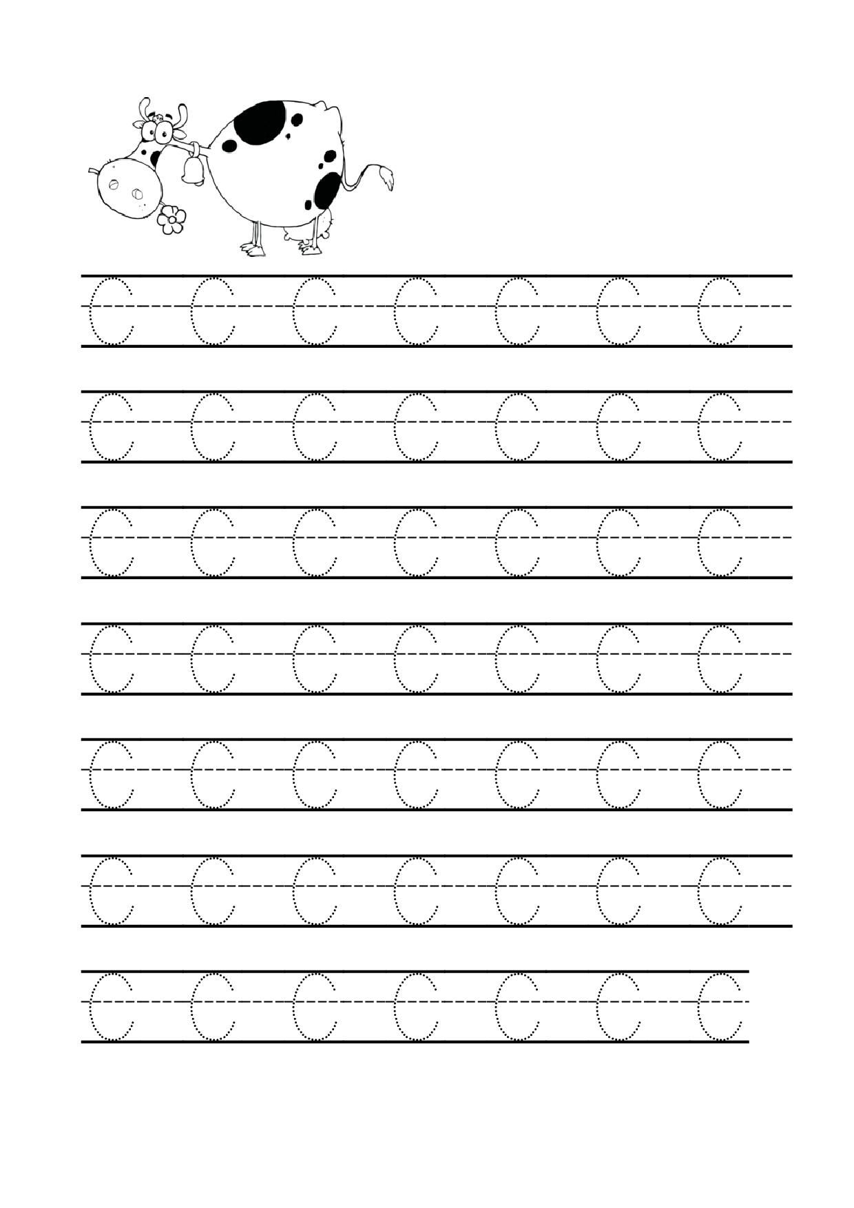 C Letter Tracing Worksheet TracingLettersWorksheets