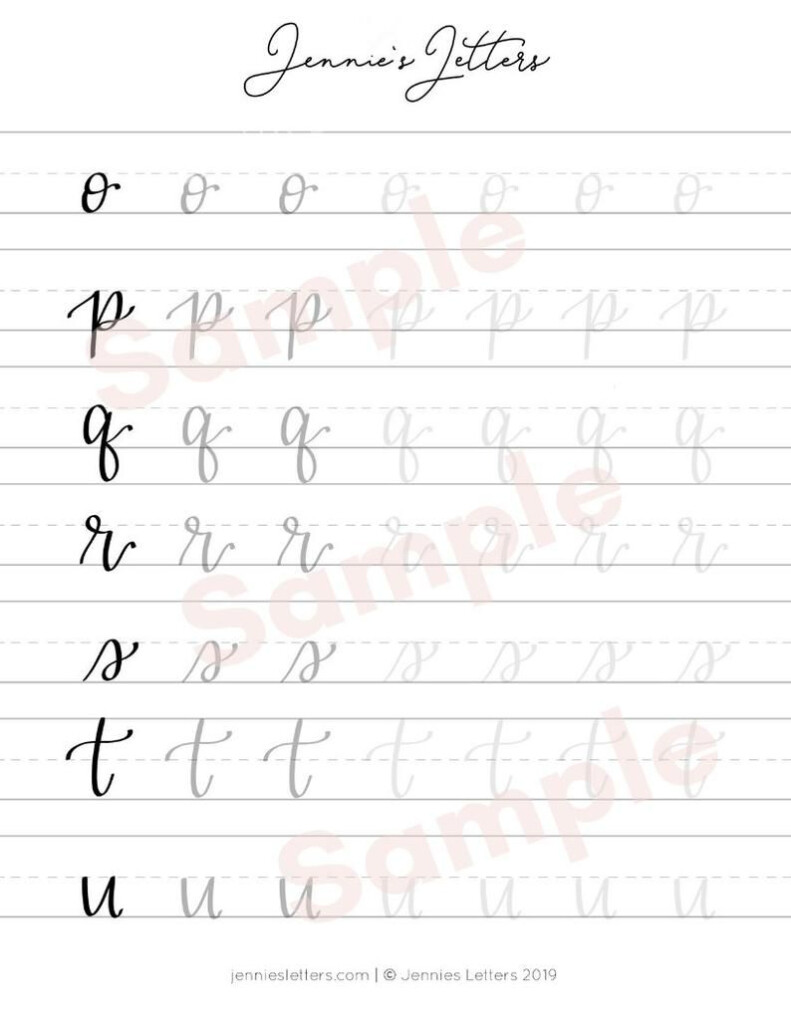Calligraphy Tracing Worksheets AlphabetWorksheetsFree
