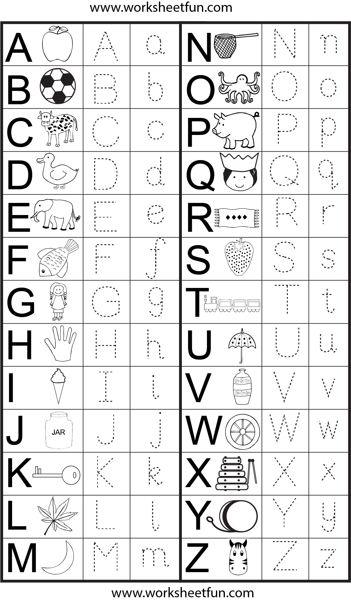 Capital And Small Letter Tracing Worksheet In Spanish Dot To Dot Name 