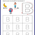 Capital Letter B Tracing Worksheet Trace Uppercase Letter B Uppercase