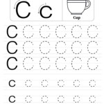 Capital Letter C Tracing Worksheet Trace Uppercase Letter C Capital