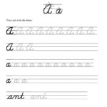 Cursive Alphabet Tracing Worksheets Pdf Download Printable Cursive