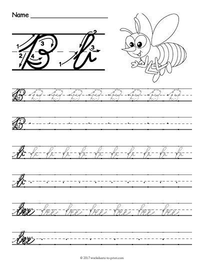 Cursive Letter Tracing Worksheets Lowercase Letters A z Cursive