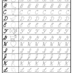 Cursive Uppercase Letter Tracing Worksheets Cursive Handwriting