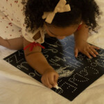 DIY ABC Letter Tracing Chalkboard Tracing Letters Abc Letters