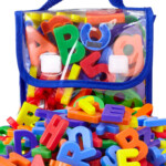 Edukid Toys Magnetic Letters And Numbers 72 Pcs In A Tote Bag Model