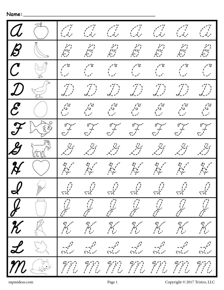 FREE Cursive Uppercase Letter Tracing Worksheets Cursive Handwriting 