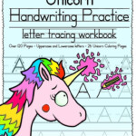 FREE Download Unicorn Handwriting Practice Letter Tracing Workbook