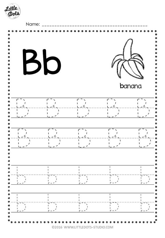 Free Letter B Tracing Worksheets Letter B Worksheets Tracing Letters