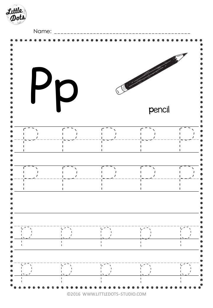 Free Letter P Tracing Worksheets Tracing Worksheets Letter P 