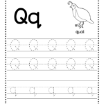 Free Letter Q Tracing Worksheets Handwriting Worksheets For Kids