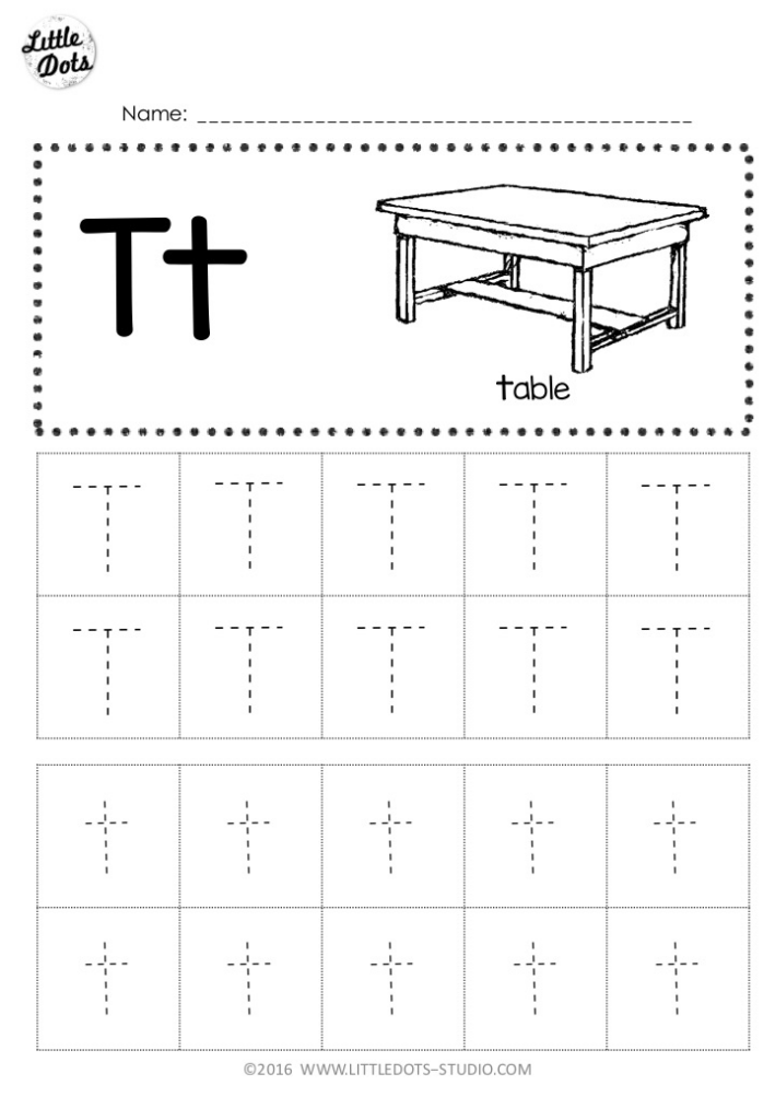 Free Letter T Tracing Worksheets Writing Practice Worksheets Preschool 