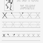 Free Preschool Tracer Letter X Coloring Pages