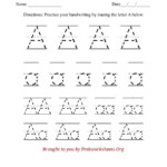 Free Preschool Worksheets Alphabet Letter Tracing Alphabet Writing