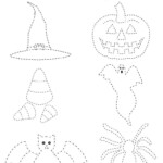 FREE Printable Halloween Tracing Worksheet Halloween Math Worksheets