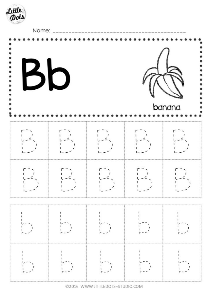 Free Printable Letter B Tracing Worksheets