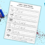 Free Printable Letter X Word Tracing Worksheet The Artisan Life