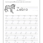 Free Printable Letters Tracing Worksheets For Letter Z Line Tracing