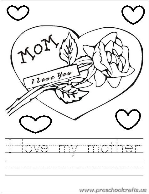 Free Printable Mother s Day Worksheets For Kids Preschool And 