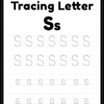 Free Printable PDF Tracing Letter S Alphabet Worksheet