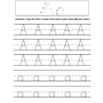 Free Printable Preschool Worksheets Tracing Letters Pdf Tracing Small