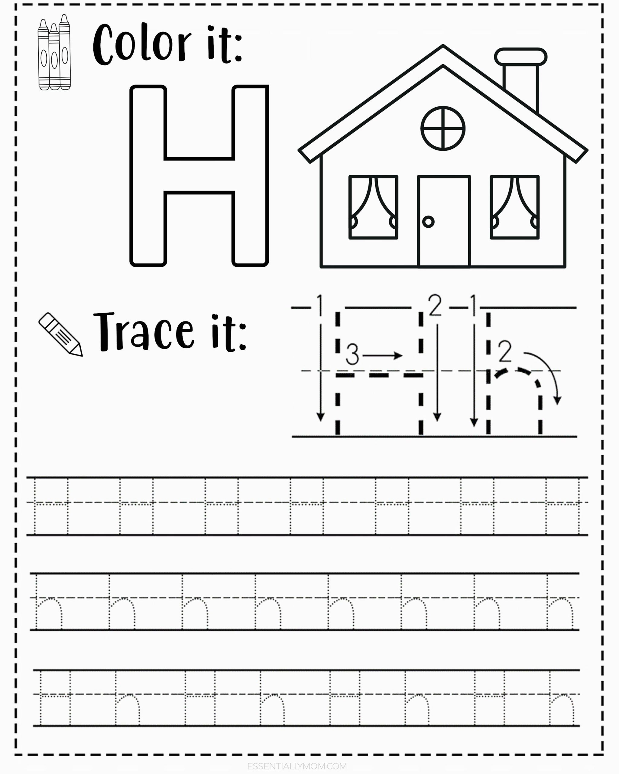 Free Printable Preschool Worksheets Tracing Letters Printable Templates