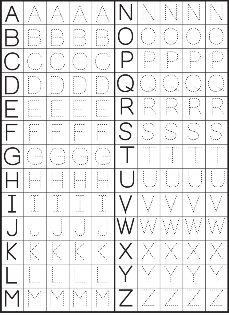 Free Printable Tracing Letters