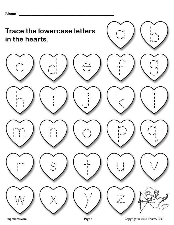 FREE Printable Valentine s Day Uppercase And Lowercase Alphabet Letter