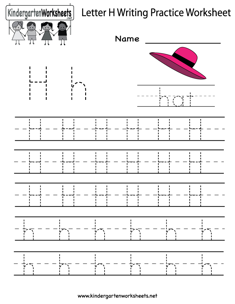 Free Tracing Letter H Worksheets TracingLettersWorksheets