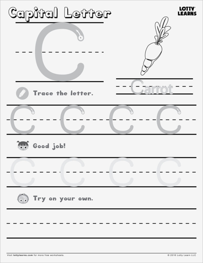 Handwriting Worksheet Maker Kindergarten Printable Throughout Letter