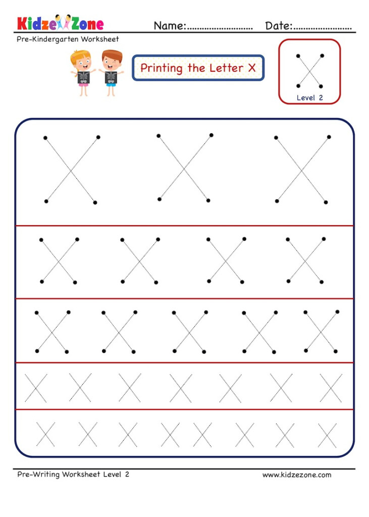 Kindergarten Letter X Reading Writing And Activity Worksheets