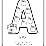 Letter A Is For Apple Trace And Color Printable FREE Letter