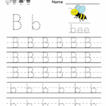 Letter B Tracing Practice Worksheets 99Worksheets