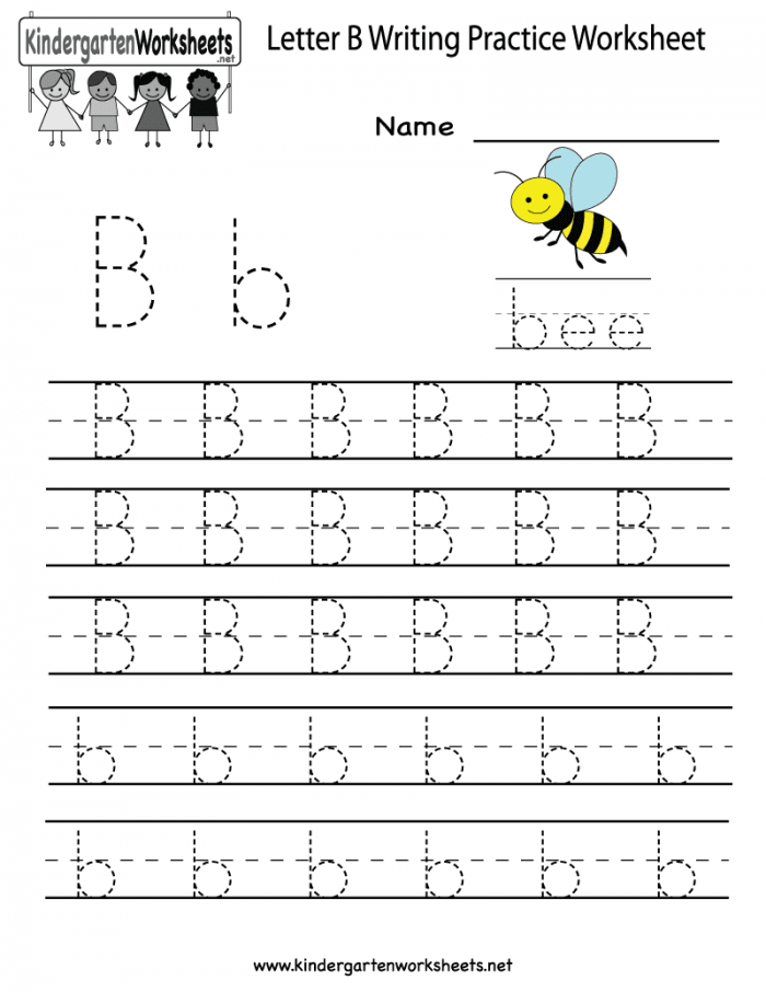 Letter B Tracing Practice Worksheets 99Worksheets