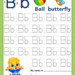 Letter B Tracing Sheet Alphabetworksheetsfreecom Alphabet Letters
