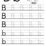 Letter B Tracing Worksheet Handwriting Worksheets For Kindergarten