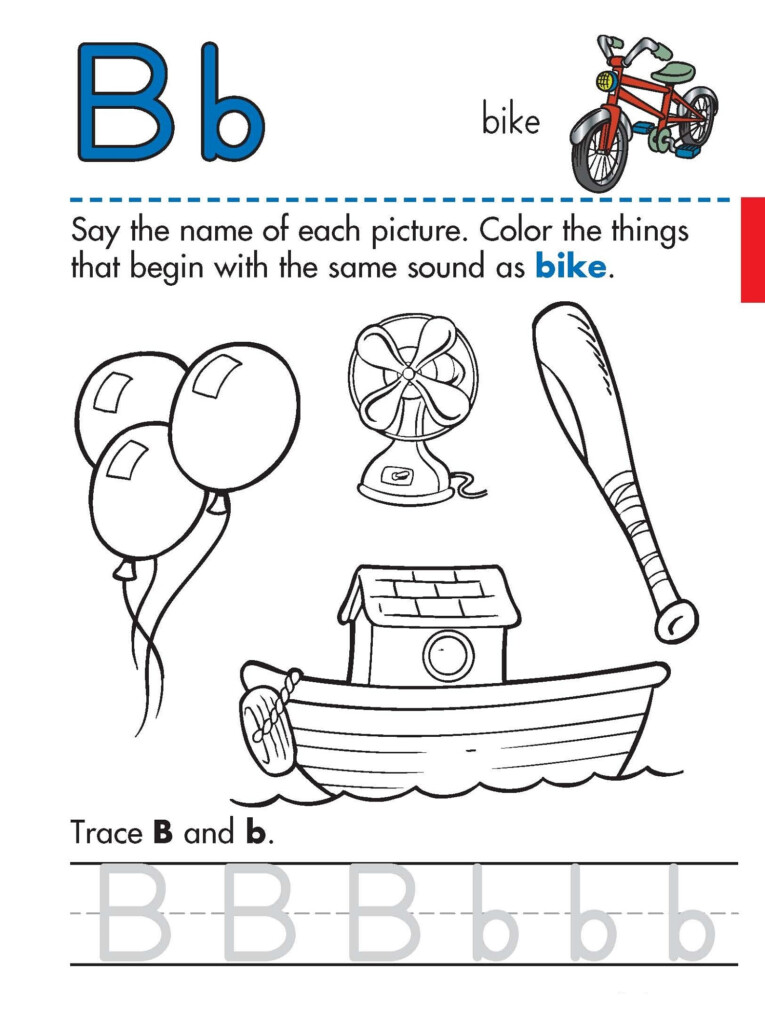 Letter B Worksheets For Preschoolers Letter B Recognition B Is For 