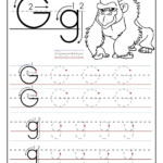 Letter G Tracing Preschool Alphabetworksheetsfreecom Tracing Letter G