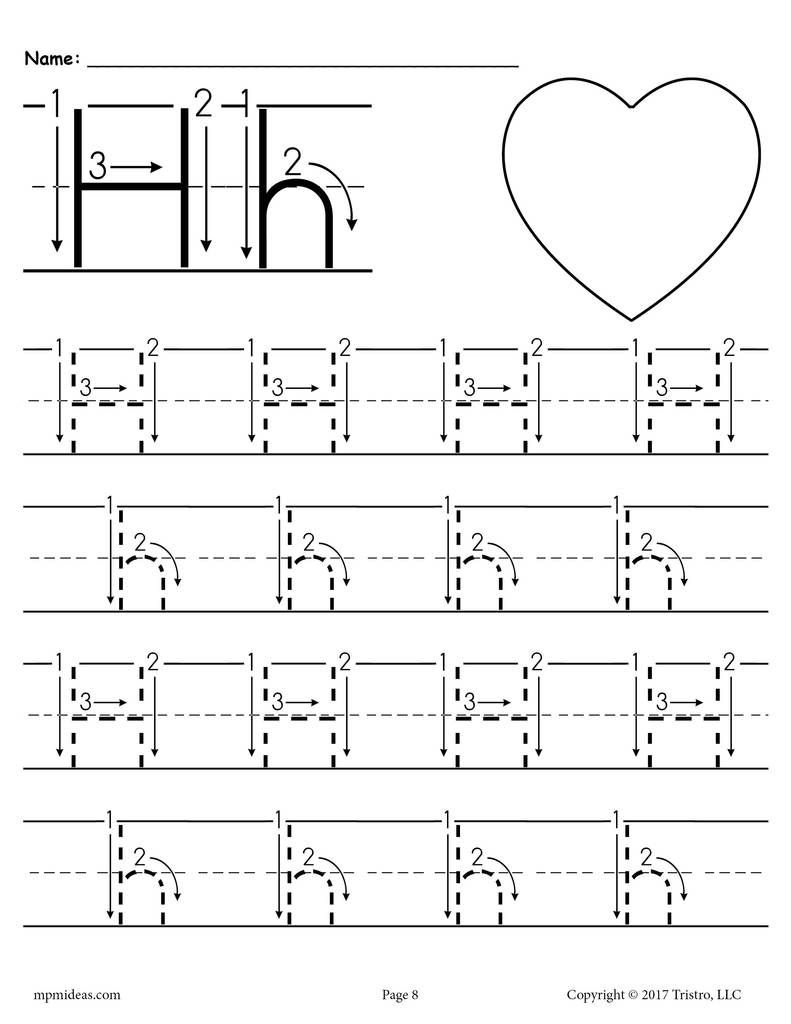 Letter H Worksheets For Pre K AlphabetWorksheetsFree