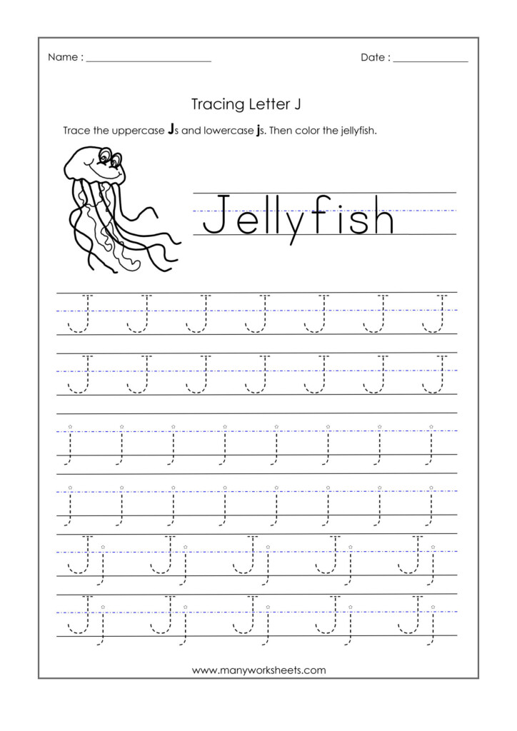 Letter J Worksheets Easy Alphabetworksheetsfreecom Letter J 