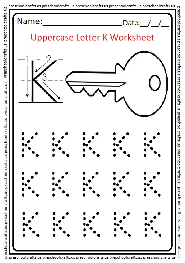 Letter K Tracing Worksheets Tracinglettersworksheetscom 15 Learning 
