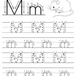 Letter M Template For Preschool Tracing Worksheets Name Tracing