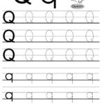 Letter Q Tracing Practice Worksheets 99Worksheets