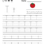 Letter T Tracing Worksheet TracingLettersWorksheets