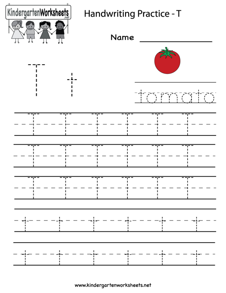 Letter T Tracing Worksheet TracingLettersWorksheets