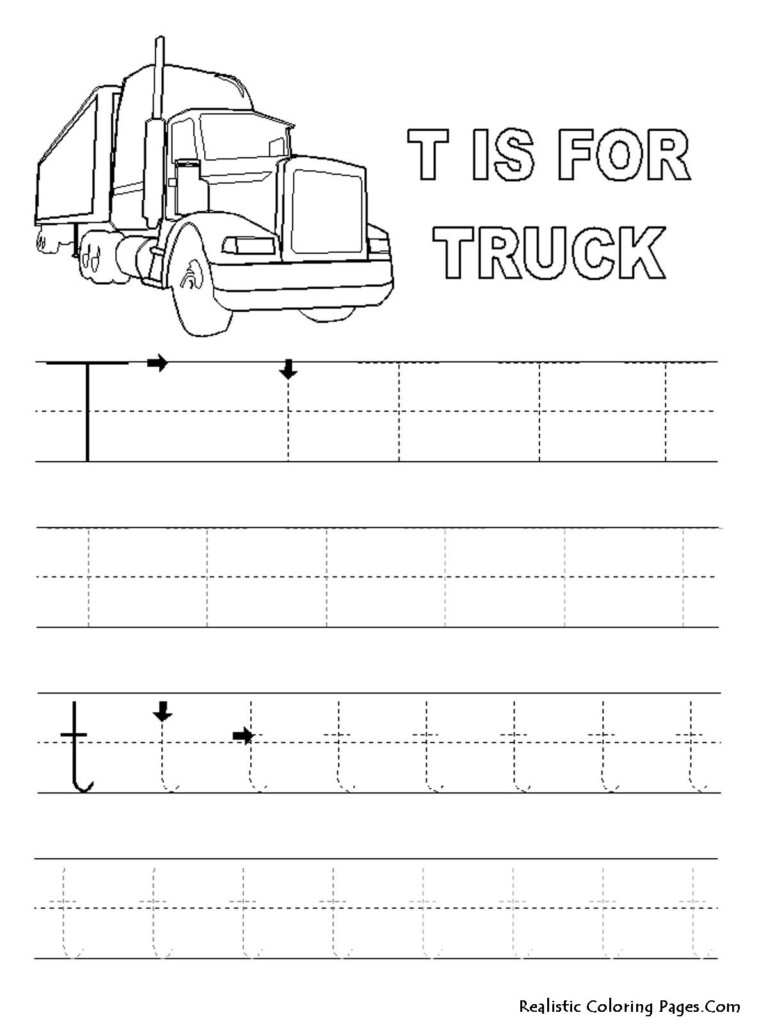 Letter T Tracing Worksheets For Preschool Dot To Dot Name Tracing Website
